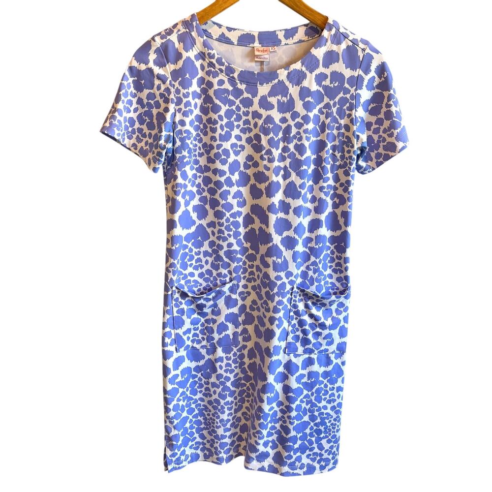 Persifor Carter Dress in Panthera Light Blue - size XS